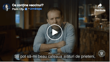 capture d'écran de la vidéo des autorités pour la vaccination