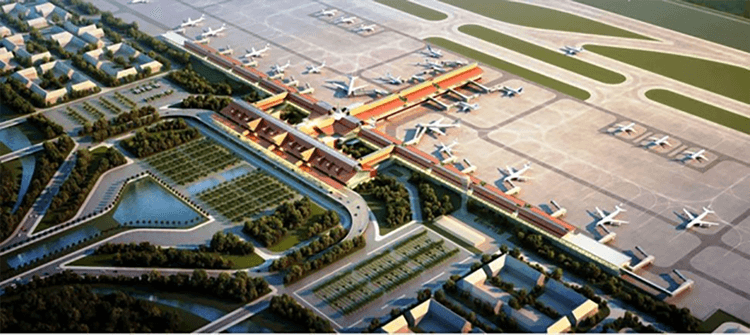 Image virtuelle du prochain aéroport de Siem Reap