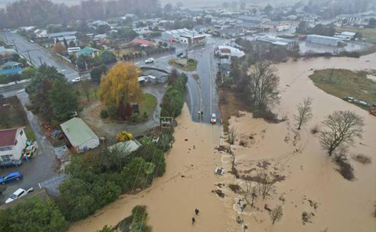 Inondations à Canterbury