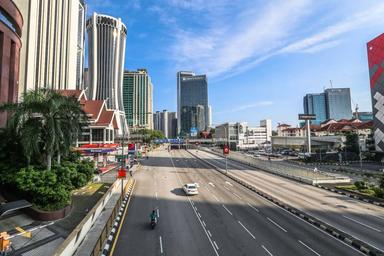 Jalan Tun Razak à Kuala Lumpur sous MCO en temps de Covid-19