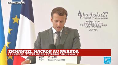 Macron prononce un discours au Rwanda