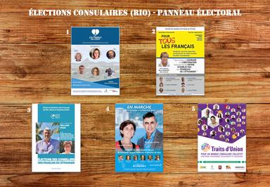Panneau électoral consulaires Rio