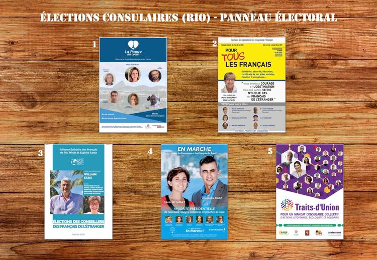 Panneau électoral consulaires Rio