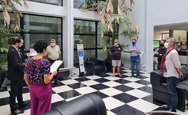 proclamation des résultats de l'élection consulaire au Cambodge