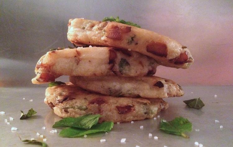 les crêpes aux oignons a la mode Grecque