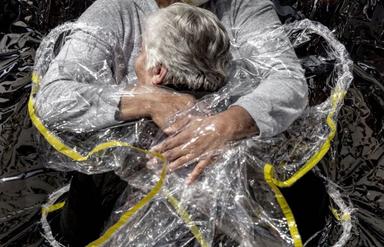 L'une des photos de l'exposition du World Press Photo 2021 au Mattatoio