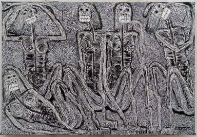 Toile de Patricorel artiste peintre Béninois