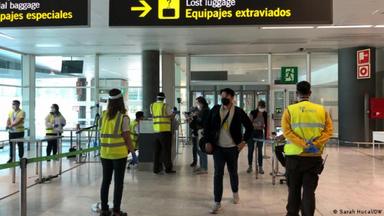 Arrivée de passagers à l’aéroport