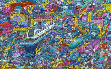 L’iconographie urbaine et mystique d’Alexandre Cornet, alias Miks, s’expose à Lima