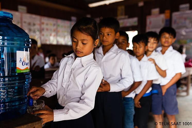 Acces à de l'eau potable dans des écoles cambodgiennes