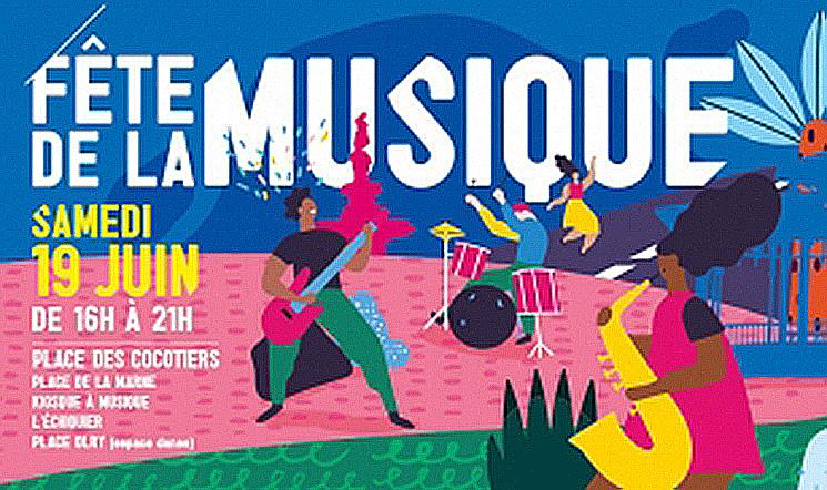 Affiche de la fête de la musique de Nouméa 2021