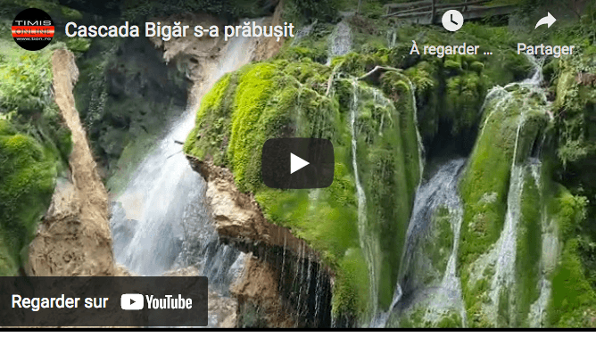 vidéo de l'effondrement de la cascade Bigăr