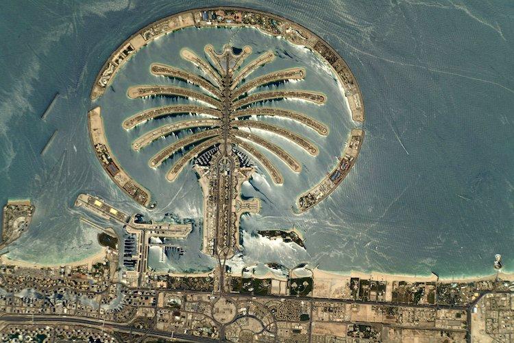 Photo de Dubaï vue de l'espace par Thomas Pesquet