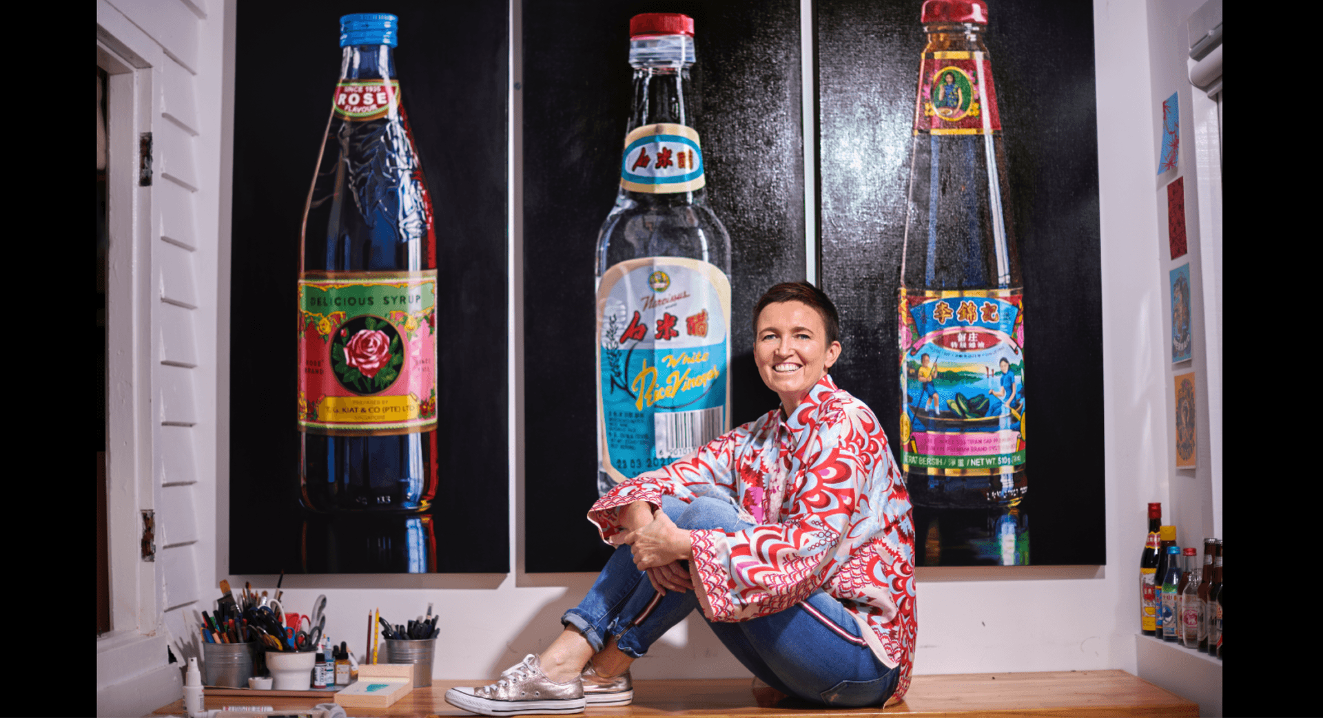 Sue Gray dans son atelier