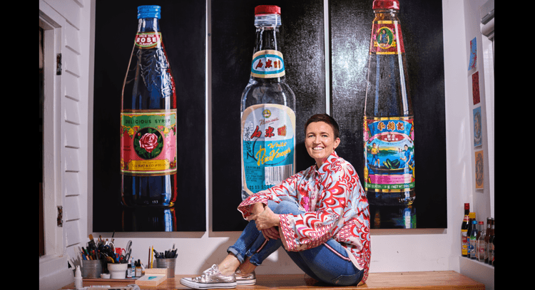 Sue Gray dans son atelier