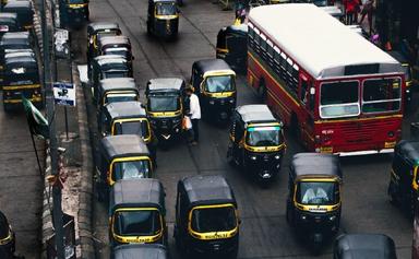 une rue de Mumbai hors confinement