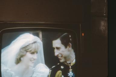 Le Prince Charles et la Princesse Diana lors de leur mariage