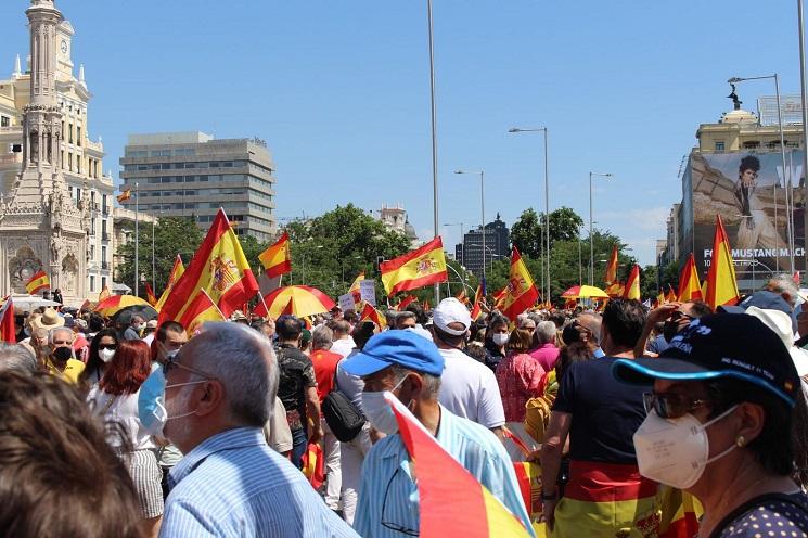 manifestation anti independantistes à madrid