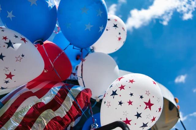 Des ballons pour le 4 juillet à New York