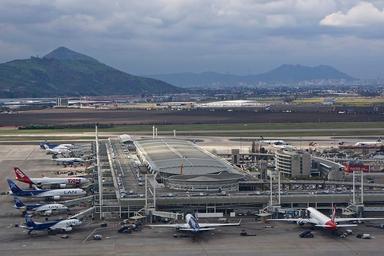 Aéroport Santiago Frontière Avion Ouverture