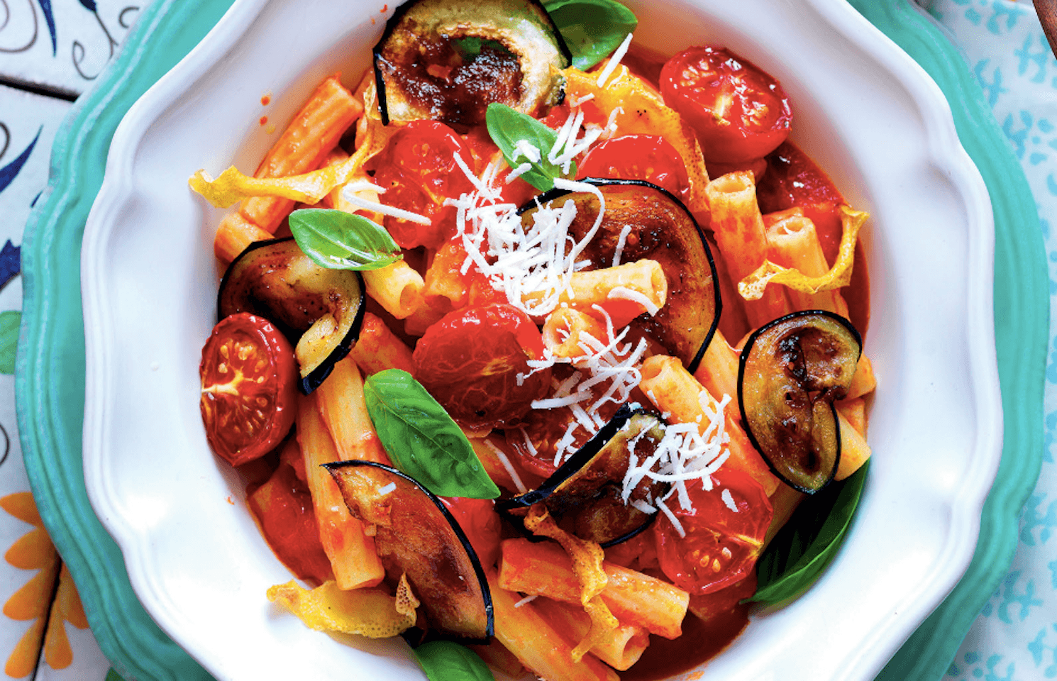 Une assiette de pasta alla Norma