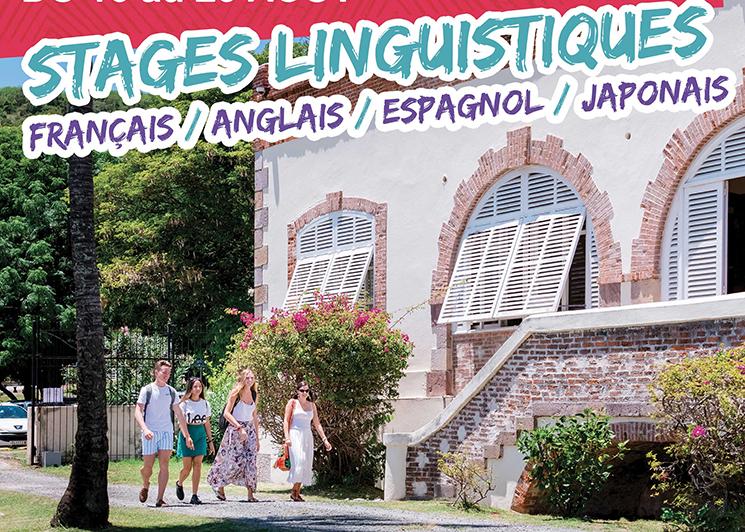 Affiche des stages linguistiques du CREIPAC à Nouméa en Nouvelle-Calédonie
