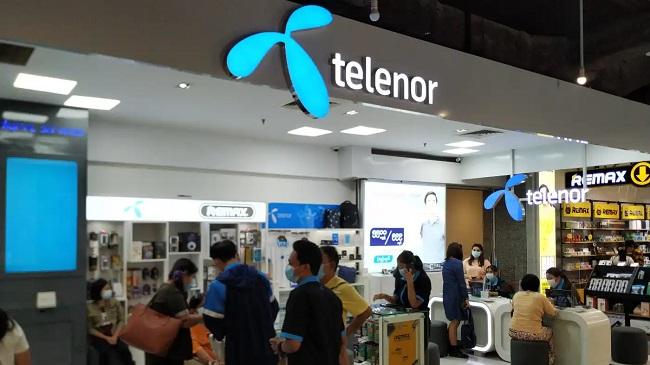 Une boutique Telenor en Birmanie
