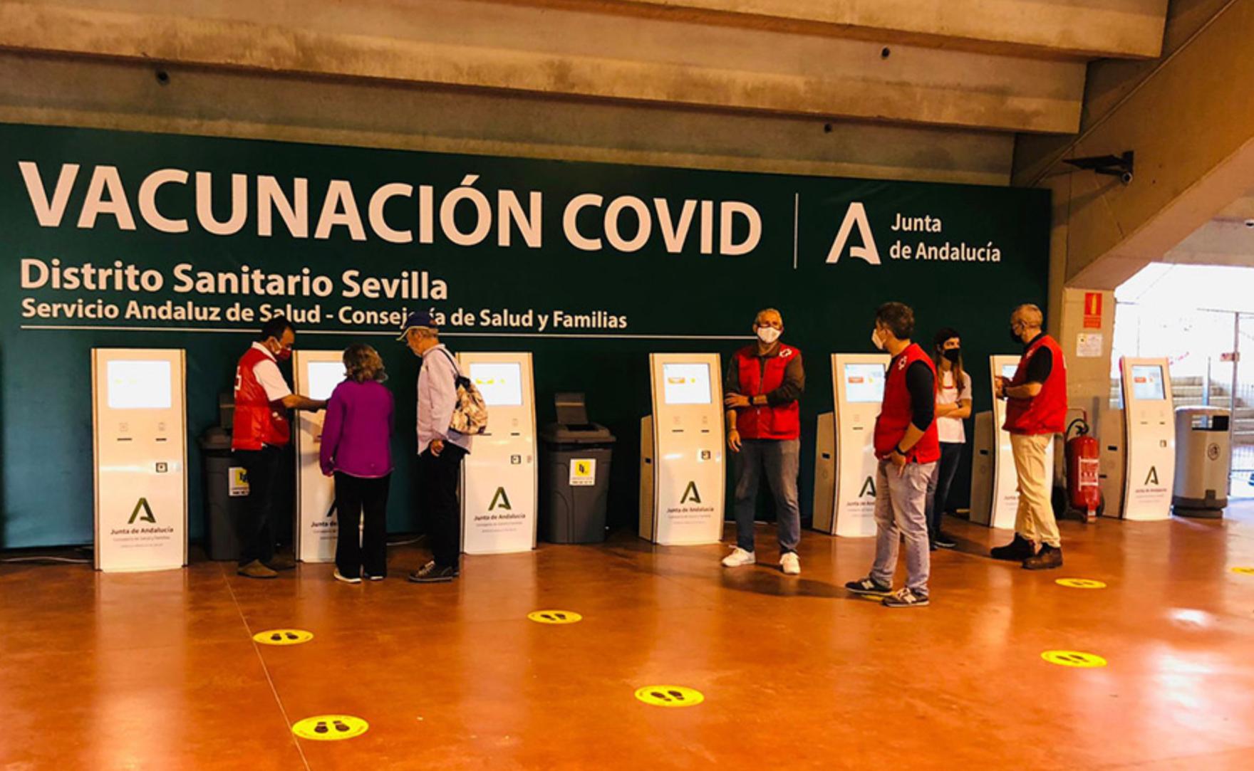 Centre de vaccination Covid, Séville, Andalousie