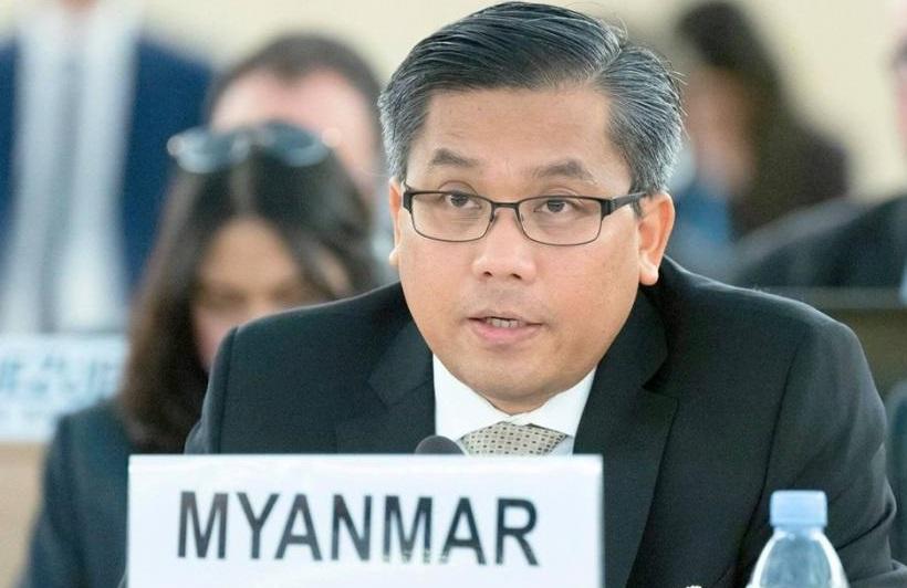 l'ambassadeur de Birmanie auprès des Nations unies, Kyaw Moe Tun