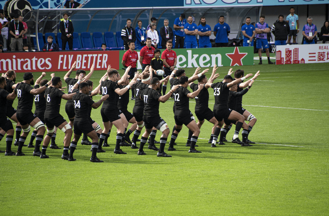L'équipe de rugby des All Blacks