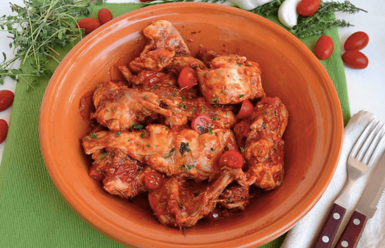 Assiette de Lapin all'ischitana