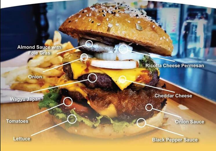 Hamburger à 145 $ à Phnom Penh