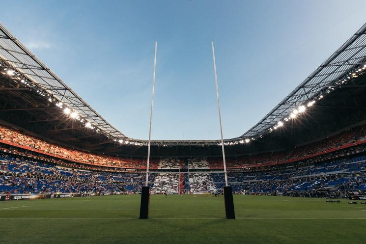 un terrain de rugby