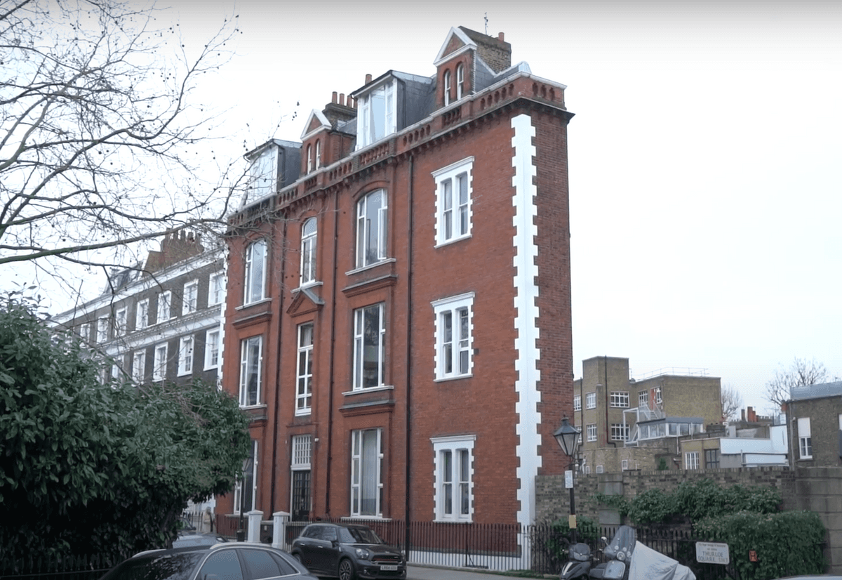 immeuble étroit londres