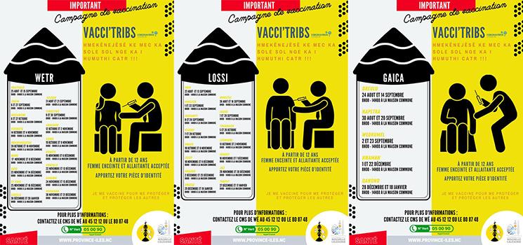 Calendrier de la vaccination contre la COVID-19 en tribu en Nouvelle-Calédonie