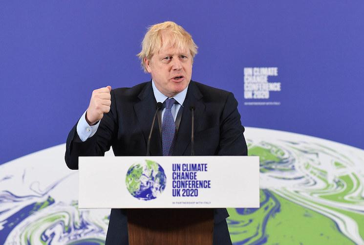 Boris Johnson sur la Cop26