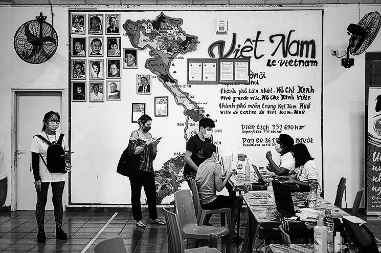 le centre de vaccination contre le COVID-19 de l'Amicale Vietnamienne de Nouvelle Calédonie