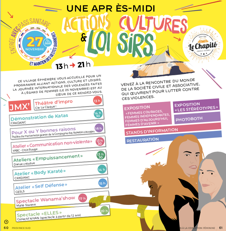 Actions contre les violences faites aux femmes ce samedi sous le Chapitô