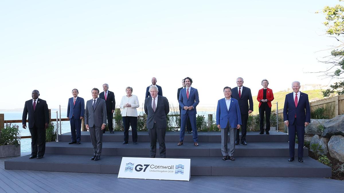 les présidents des pays membres du G7
