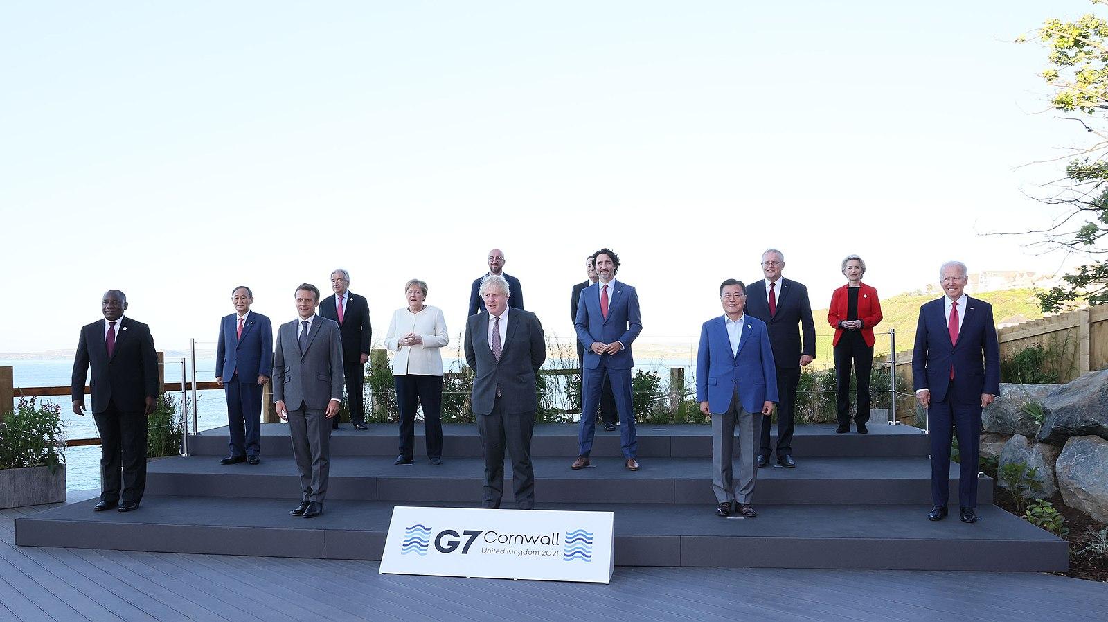 les présidents des pays membres du G7