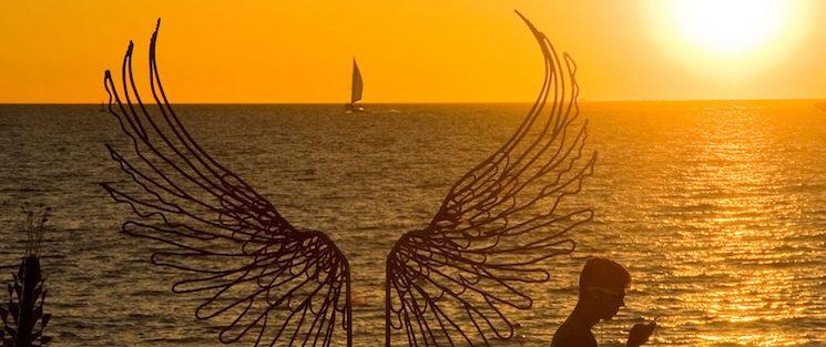 Sculpture at Bather's beach