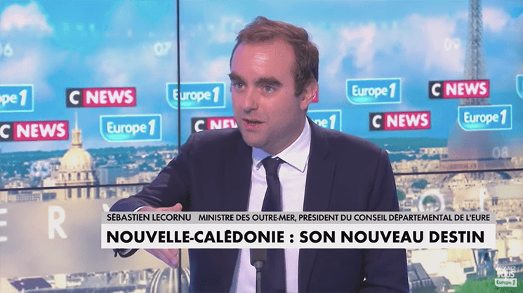 déclaration de sebastien lecornu ministre des outre mer sur le référendum en nouvelle calédonie