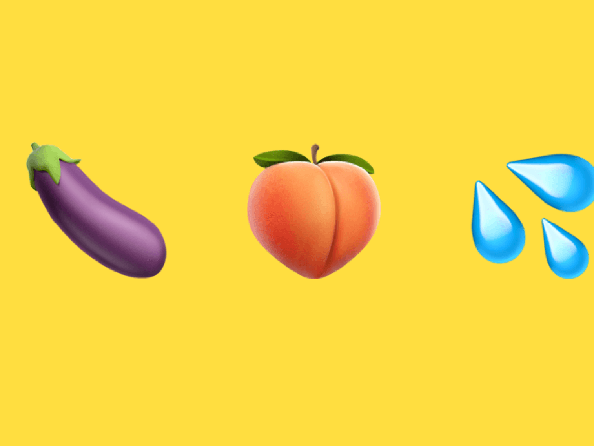 emoji aubergine pêche et eau