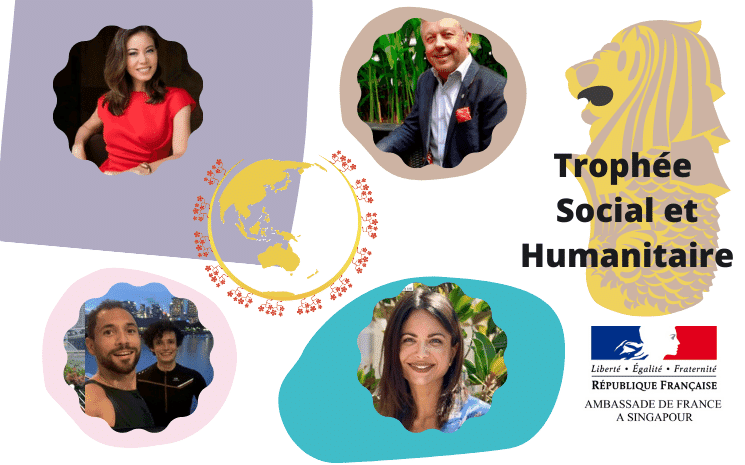 Les finalistes des Trophées des Français de Singapour 2021, catégorie Social et Humanitaire