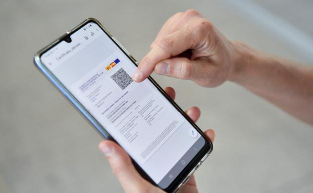 Passeport vaccin Covid sur téléphone
