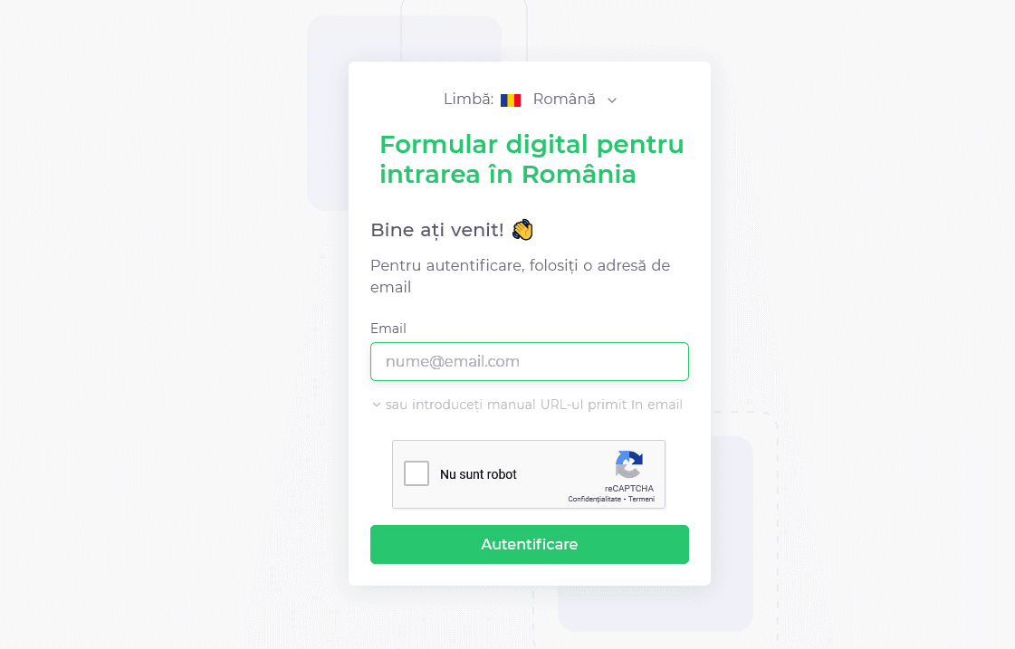 le formulaire de localisation des passagers (PLF) Roumanie