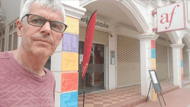 Gilbert palaoro reouverture de l'alliance Française de Siem Reap