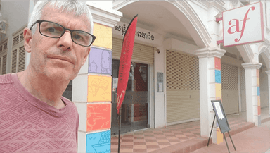 Gilbert palaoro reouverture de l'alliance Française de Siem Reap