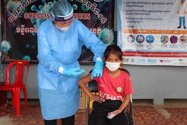 Le Cambodge a largerment vacciné sa population agée 5 ans