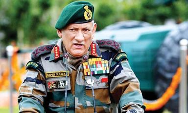 le general bipin rawat chef de l'état-major militaire indien